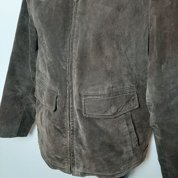 ADVENTURES  Of The Wing‎ Brown Suede Jacket S - Picture 4 of 9